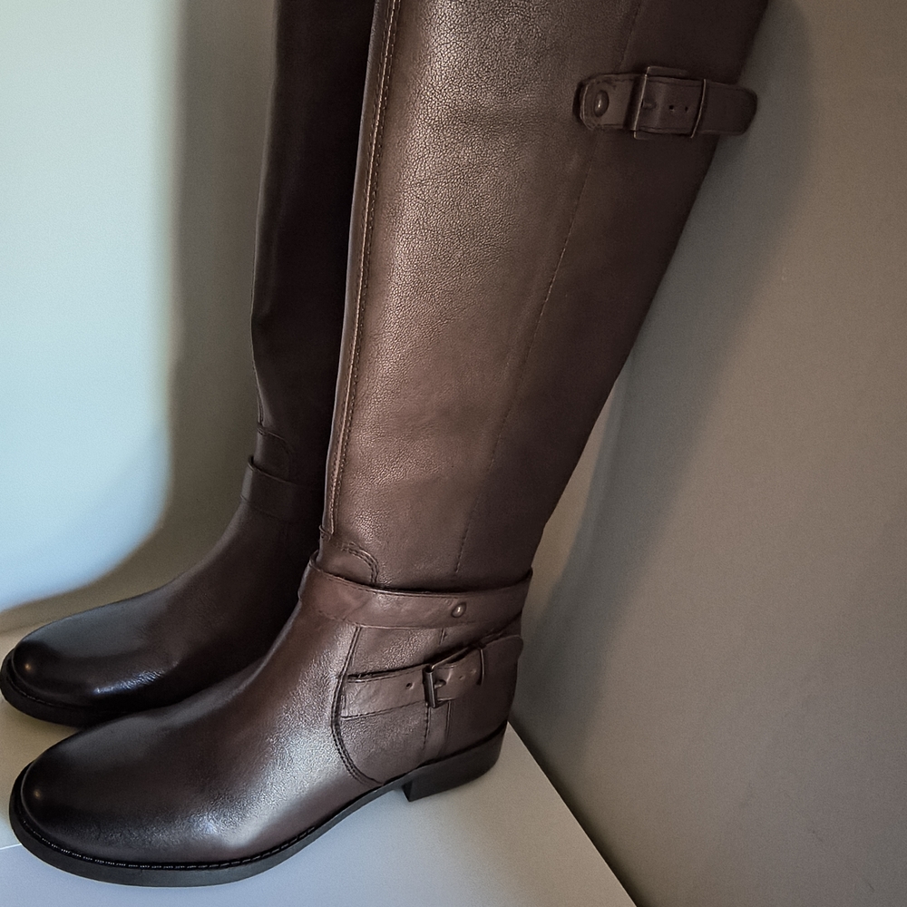 Arturo Chiang Brown Over the Knee Boots Timeless Equestrian Design
